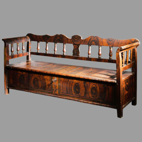 Grand Banc Coffre Polychrome