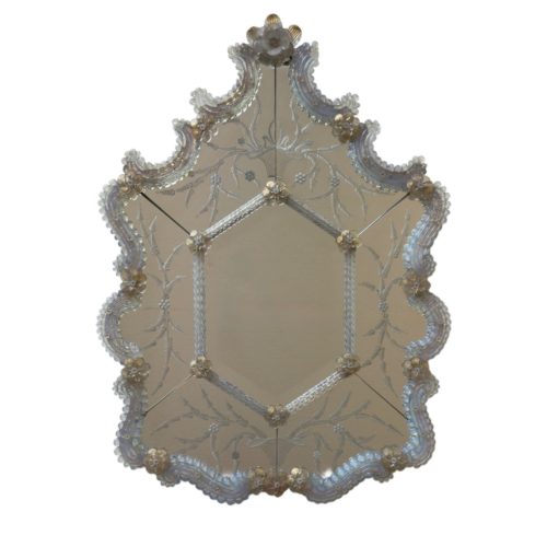 Miroir Vénitien en verre de Murano