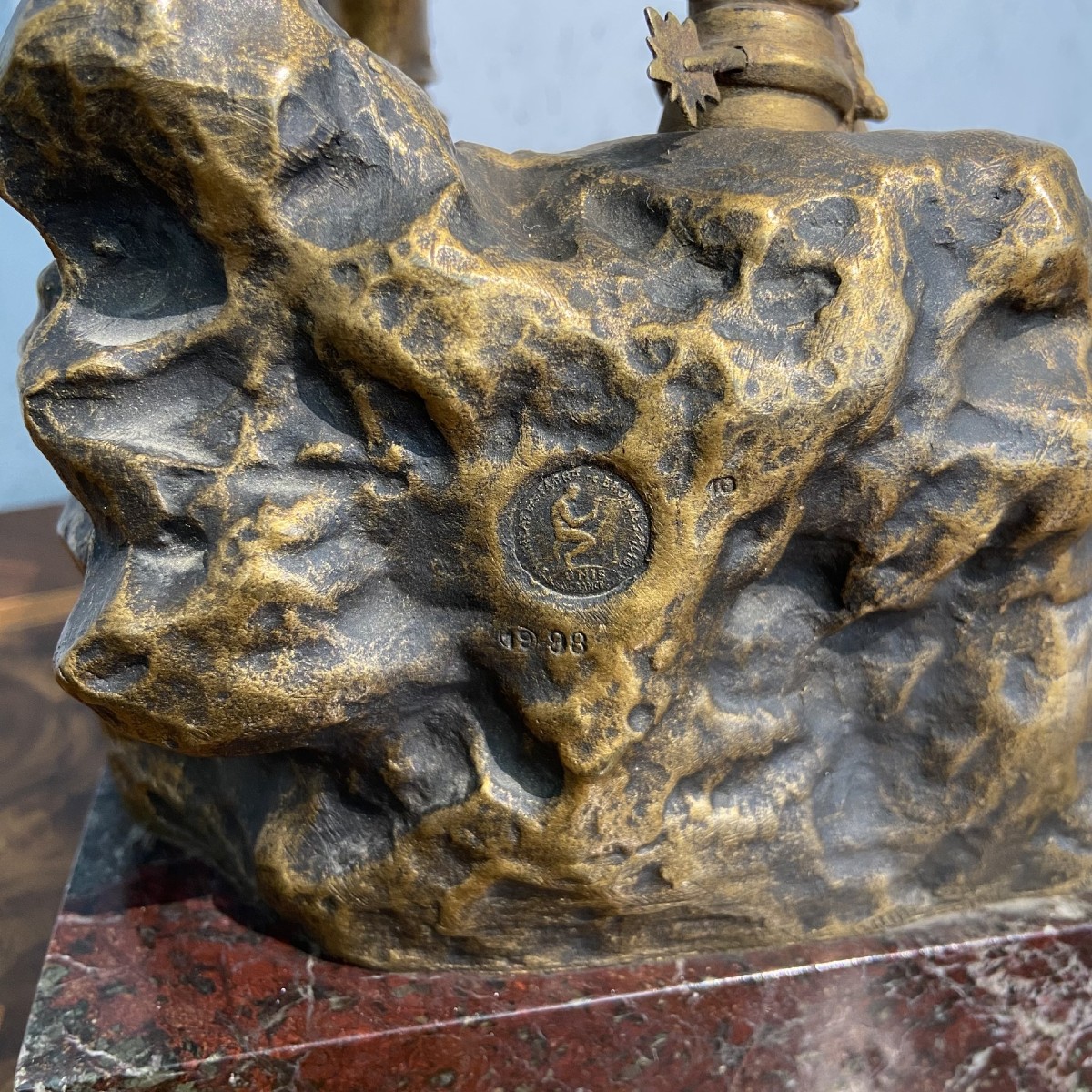 Jeanne d'Arc bronze par l'artiste G. POITVIN – Image 5