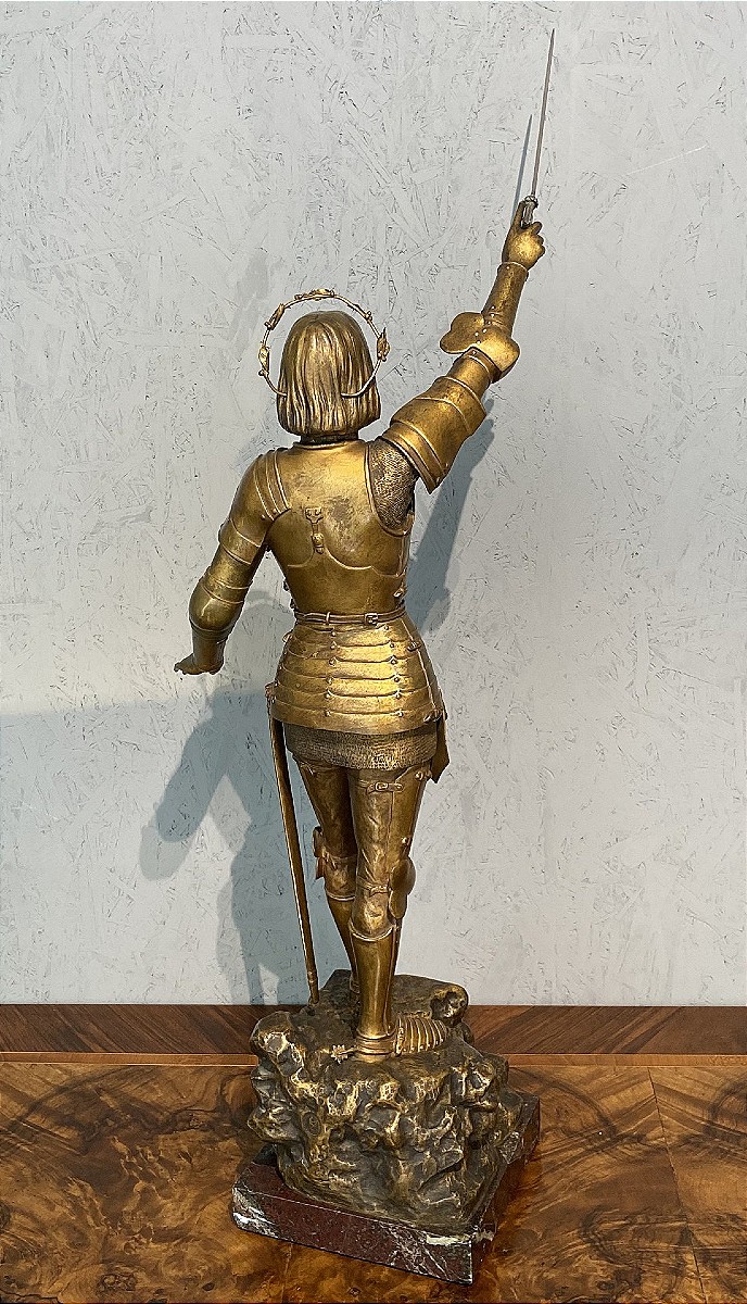 Jeanne d'Arc bronze par l'artiste G. POITVIN – Image 6