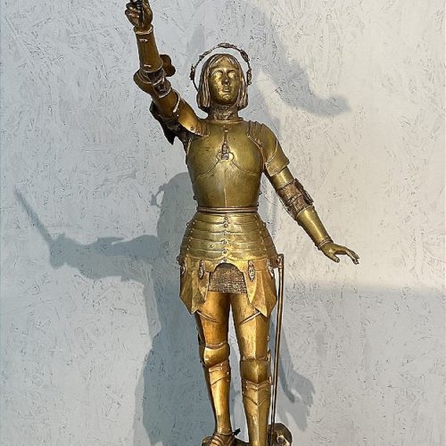 Jeanne d'Arc bronze par l'artiste G. POITVIN
