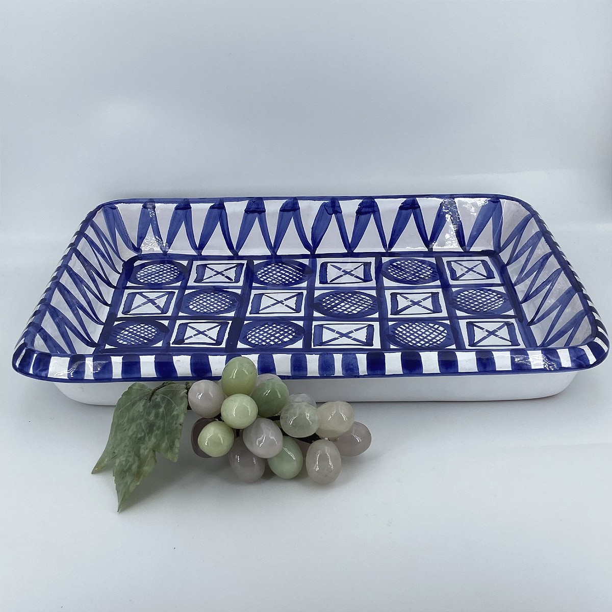Plat bleu en céramique de Vallauris, signée R.Picault (Robert Picault 1919-2000) – Image 3
