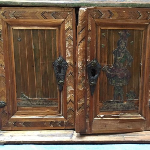 Cabinet En Marqueterie De Paille 17ème
