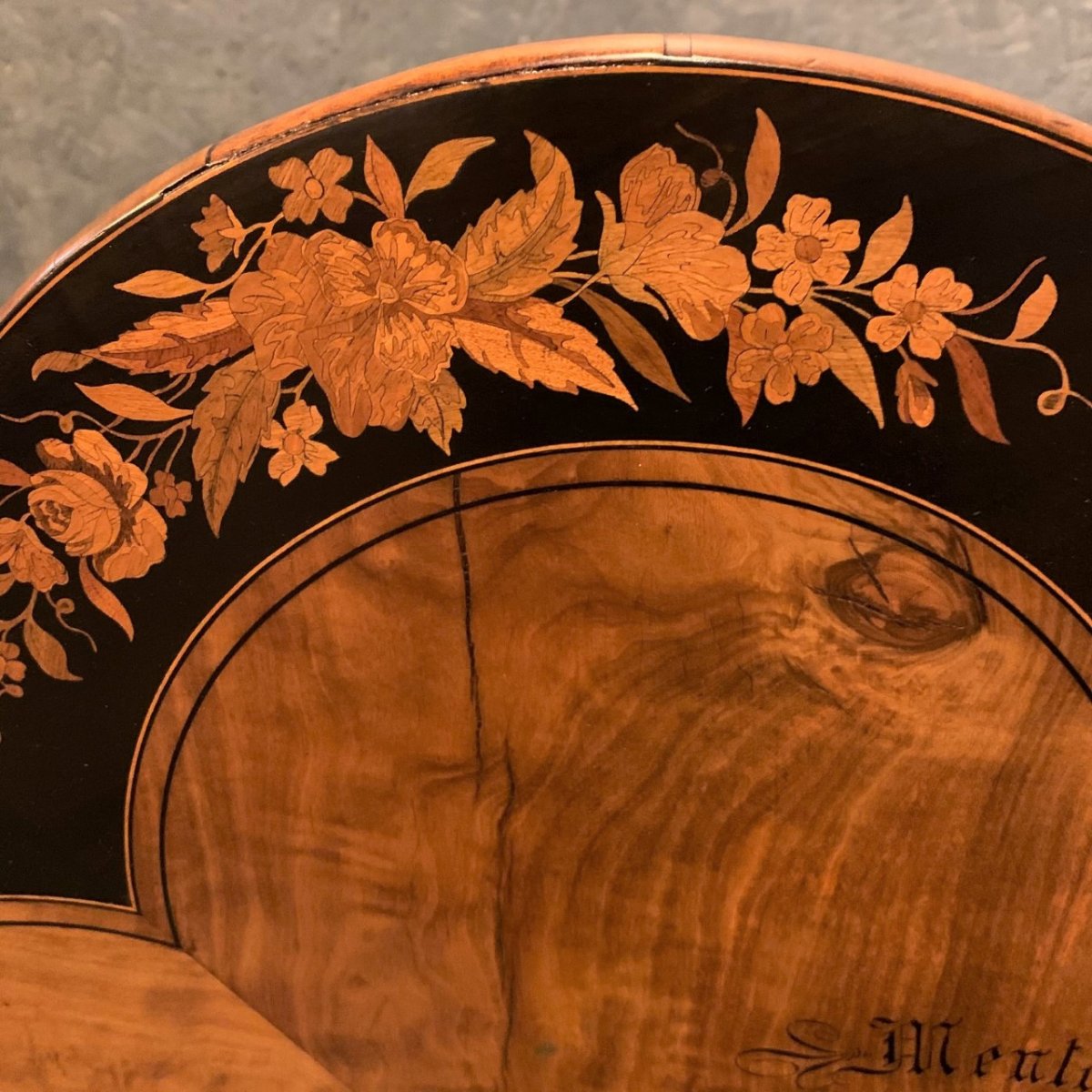 Table Marquetée, scène à Menton Travail De Sorrente – Image 5