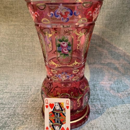 Vase Médicis cristal de Bohème début XXème
