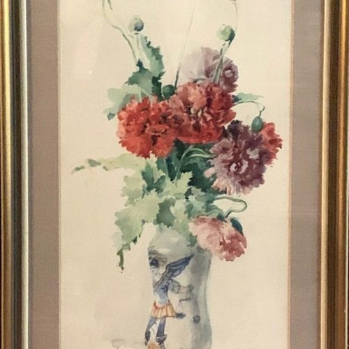 Aquarelle fleurs de Lothar von Seebach