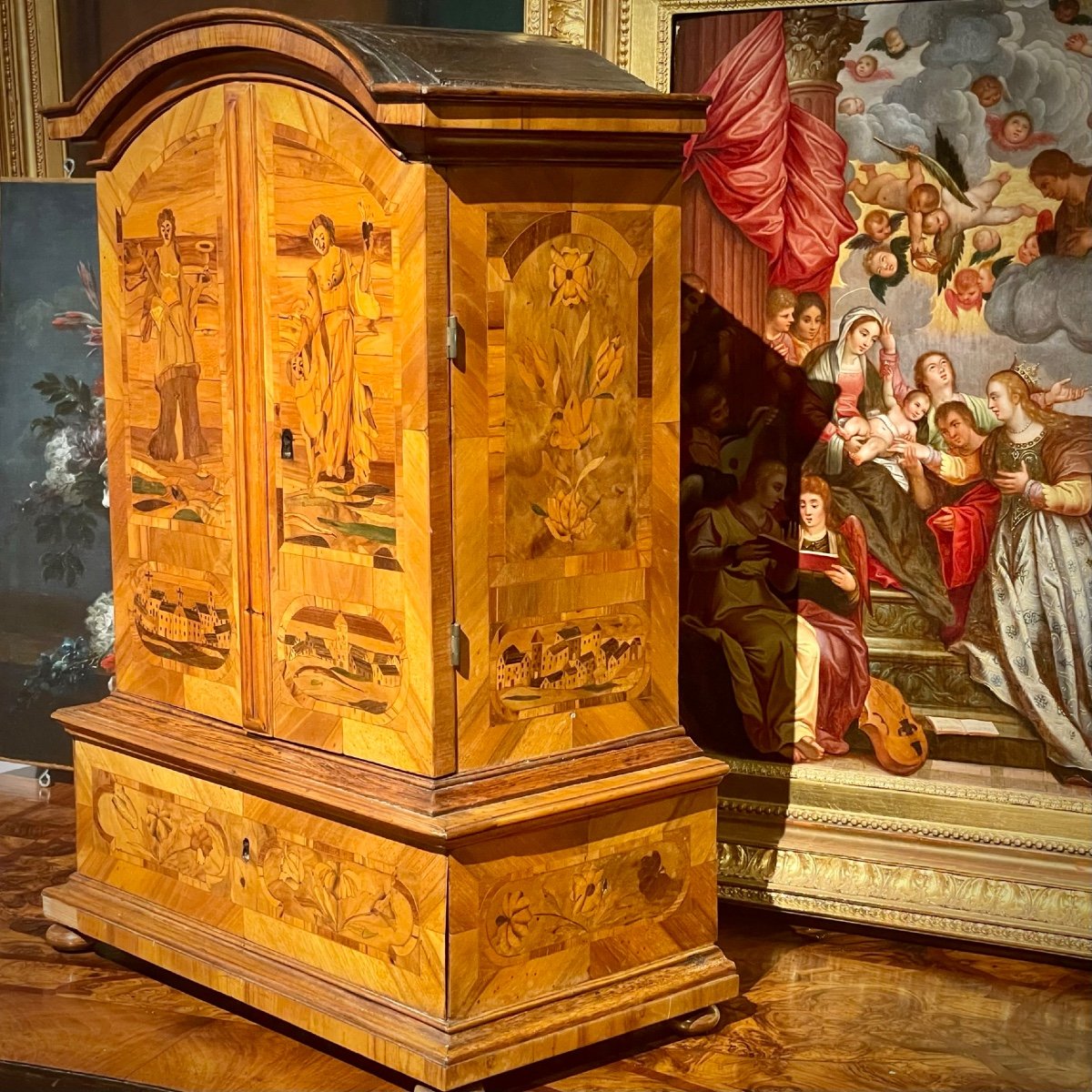 Cabinet XVIII ème Marqueté – Image 3